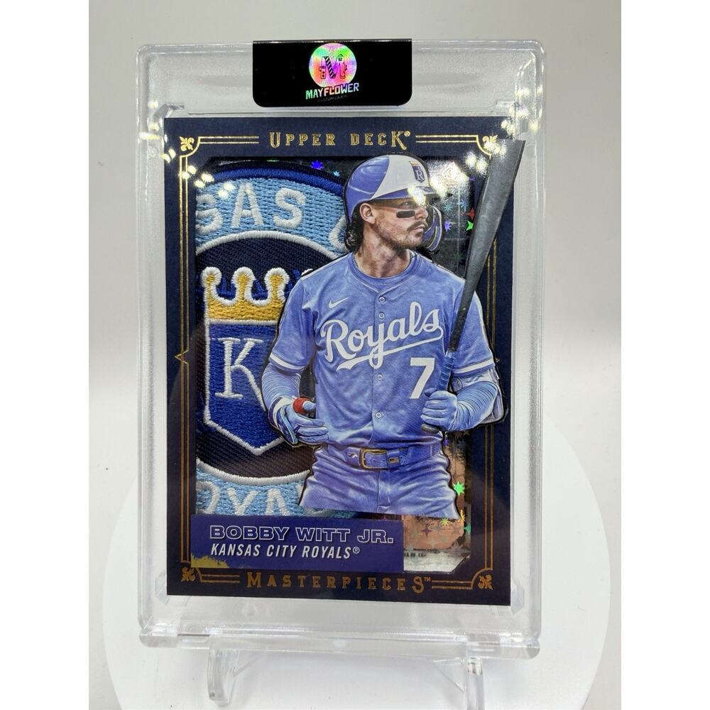 Art Card Bobby Witt Jr. With Kansas City Royals Patch Made By Mayflower Custom